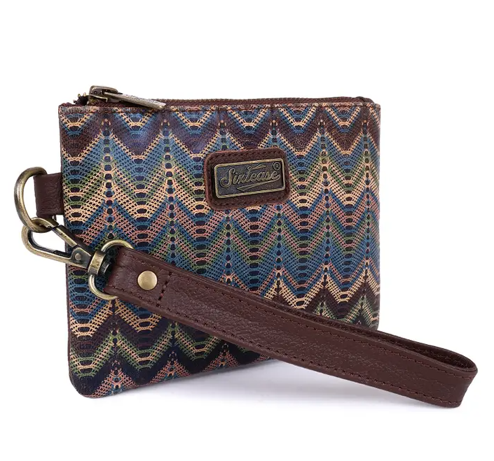 Genuine Leather Suede Wristlet image 0