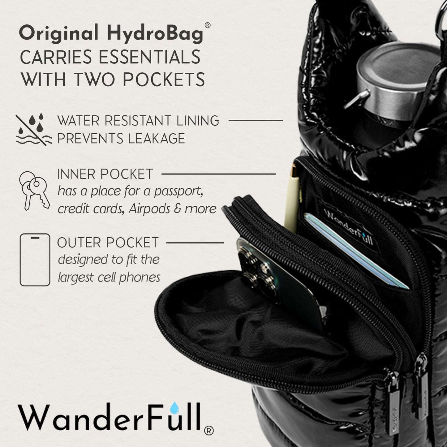 No Logo- Black Glossy HydroBag®