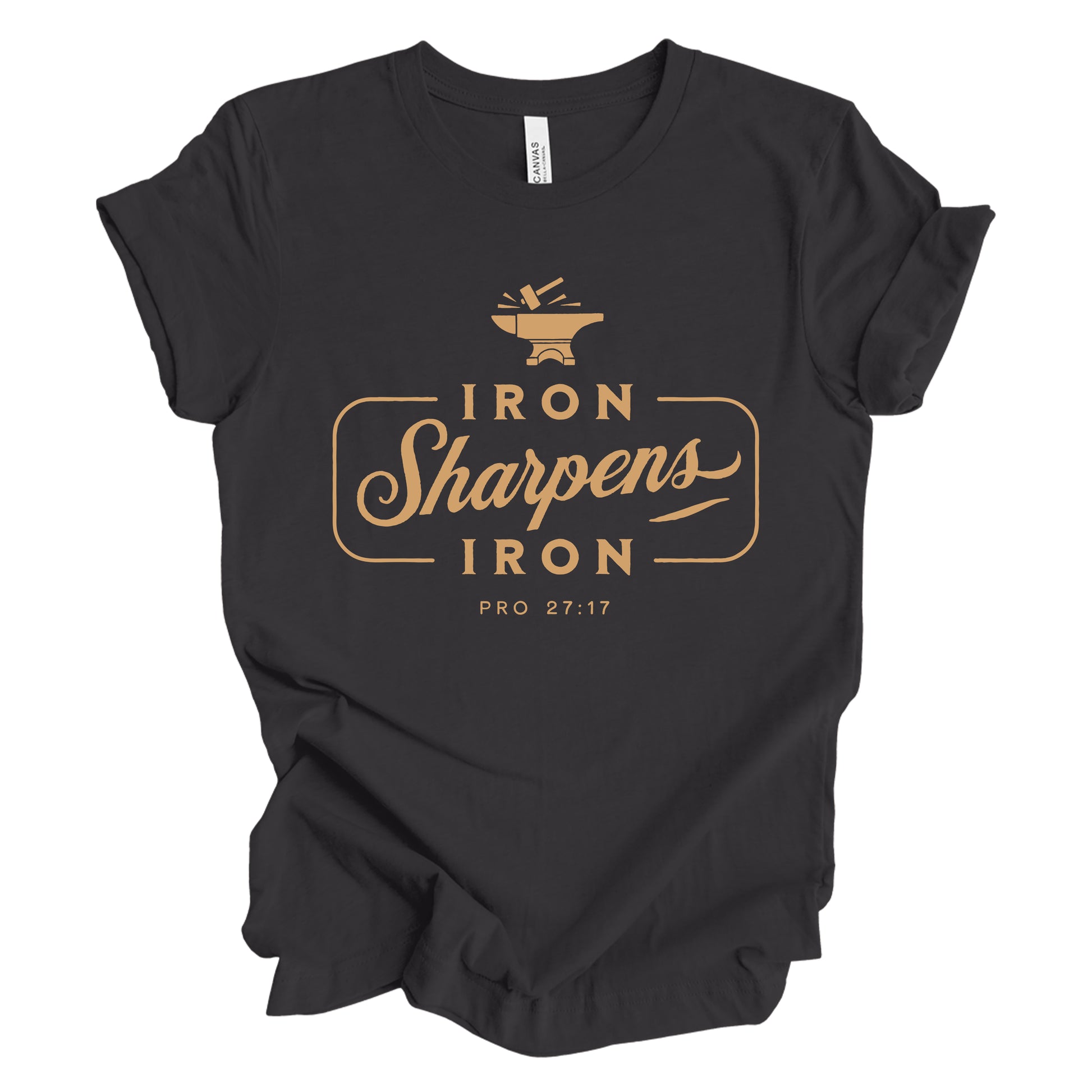 Iron Sharpens Iron Dark Grey Tee image 0