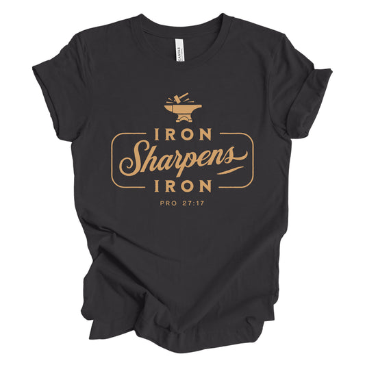 Iron Sharpens Iron Dark Grey Tee image 0