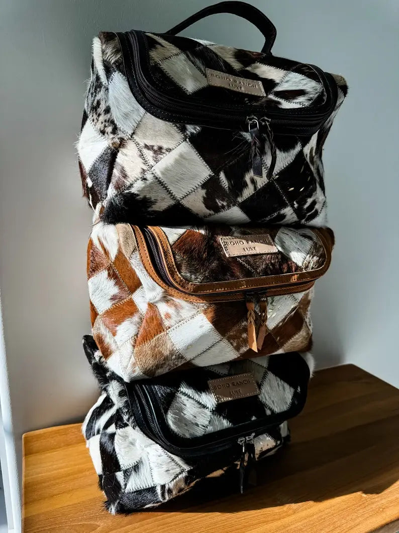 BOHO LUXE Genuine Hair On Travel Bag
