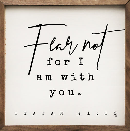 Fear Not Isaiah 41:10 White image 0