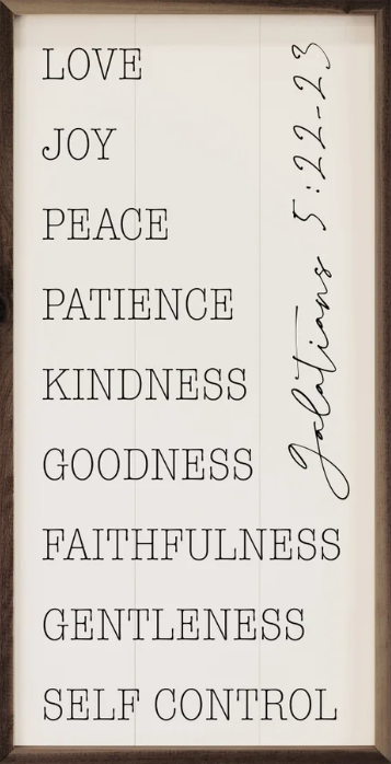 Love Joy Peace Galatians 5:22-23 White image 1