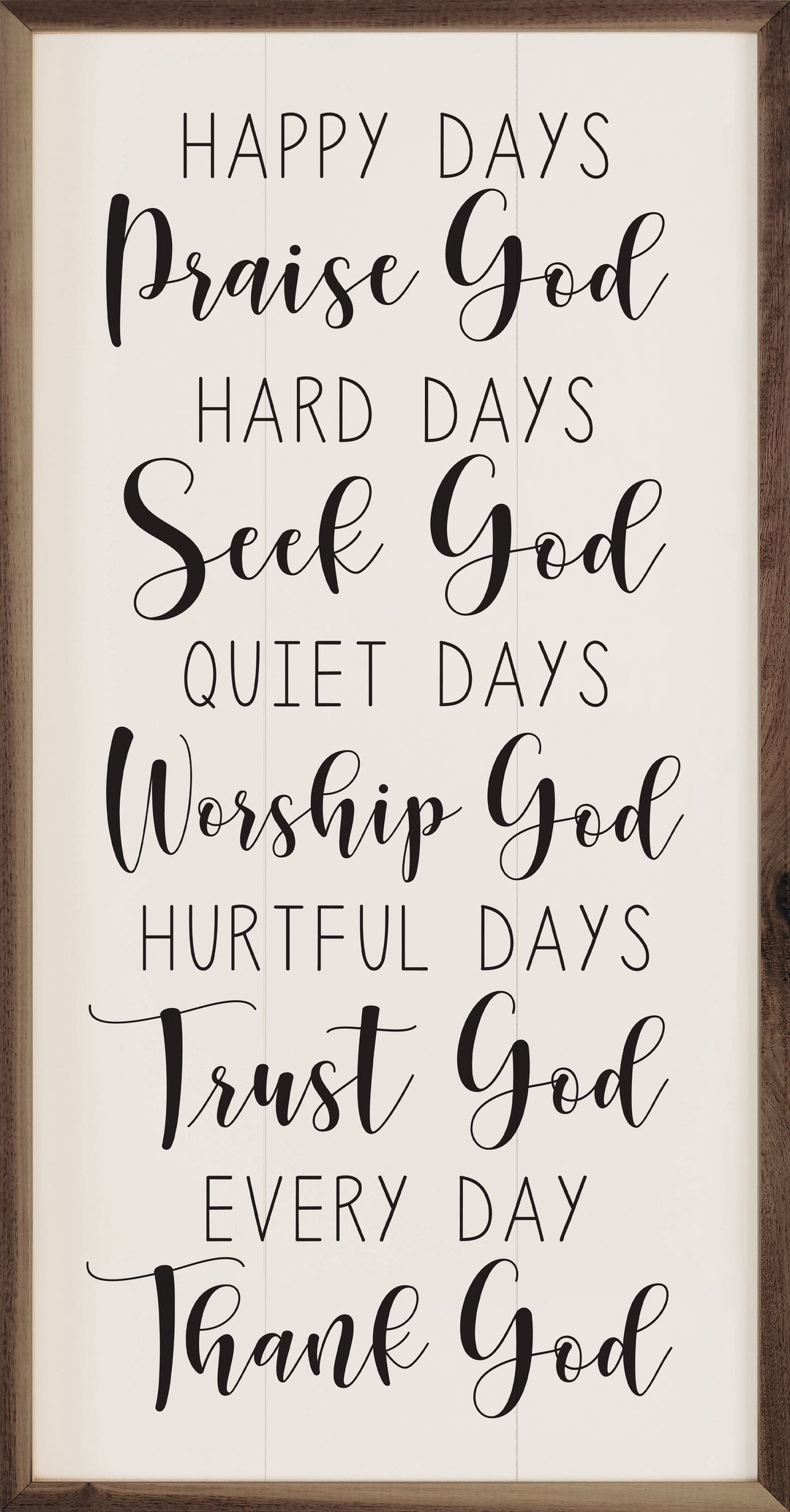 Praise Seek Worship Trust Thank God White image 1
