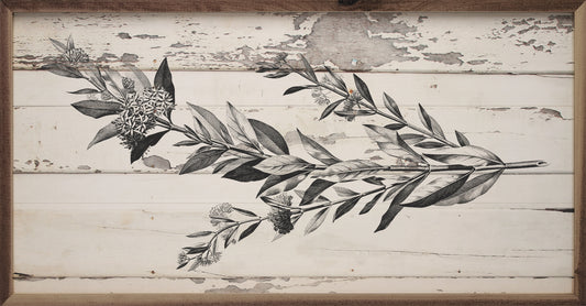 Floral Stem Chippy Whitewash image 0