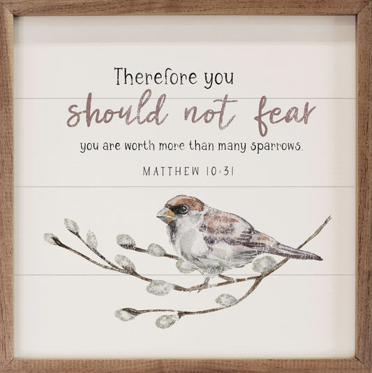 Therefore You Should Not Fear Matthew 10:31 White image 0