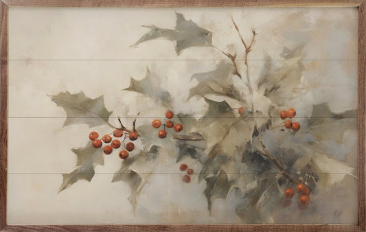 Holly With Berries II By Petals Prints Designs image 0