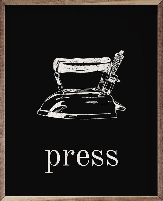 Press With Icon Black image 0