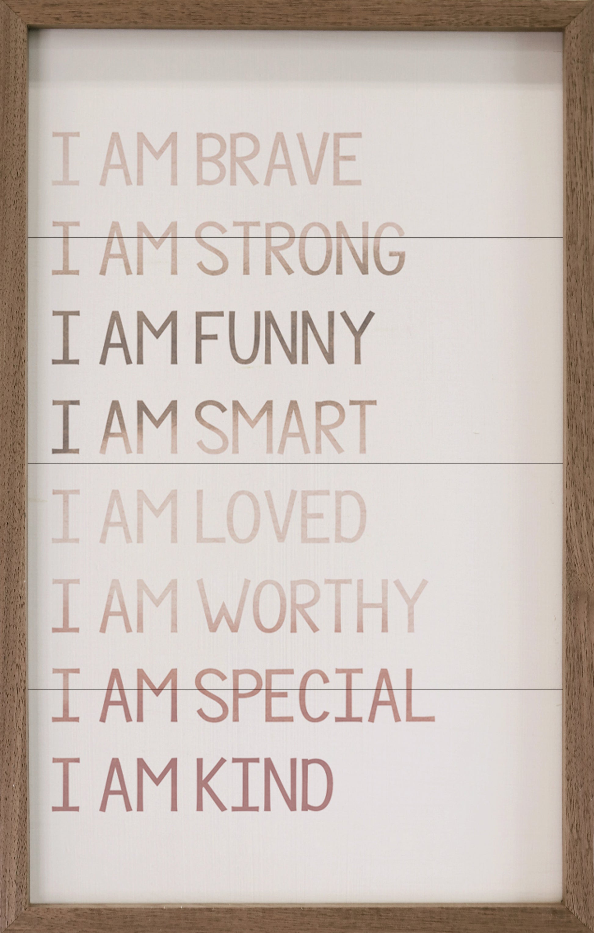 Watercolor I Am Brave White image 0