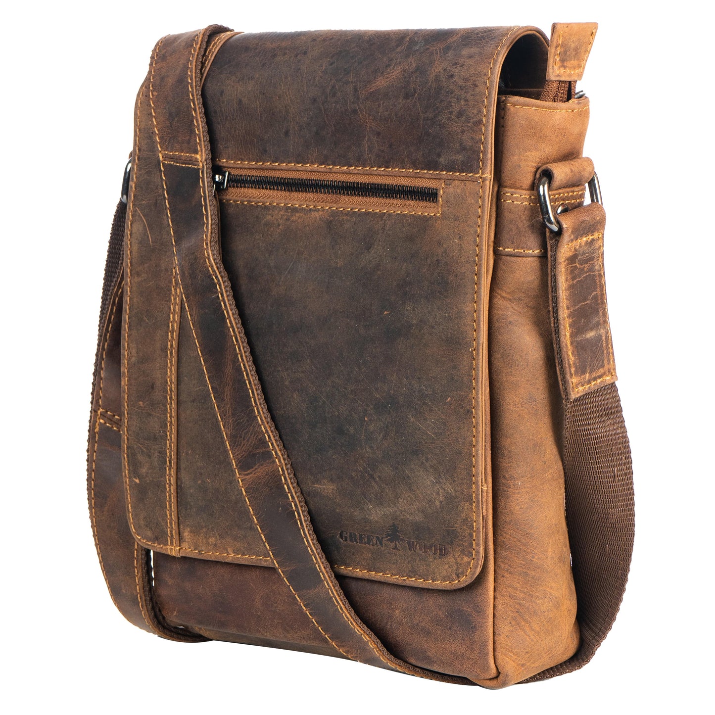 Henry Unisex Mini-Messenger Bag: Sandalwood