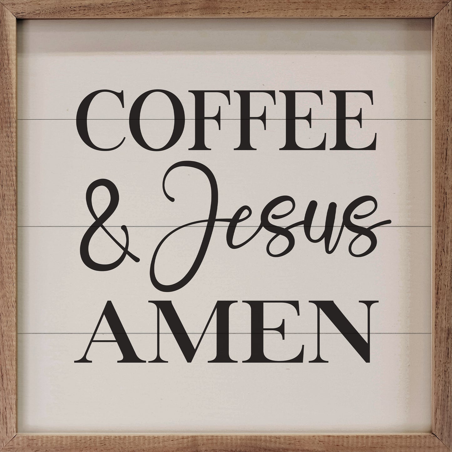 Coffee And Jesus Amen White image 0