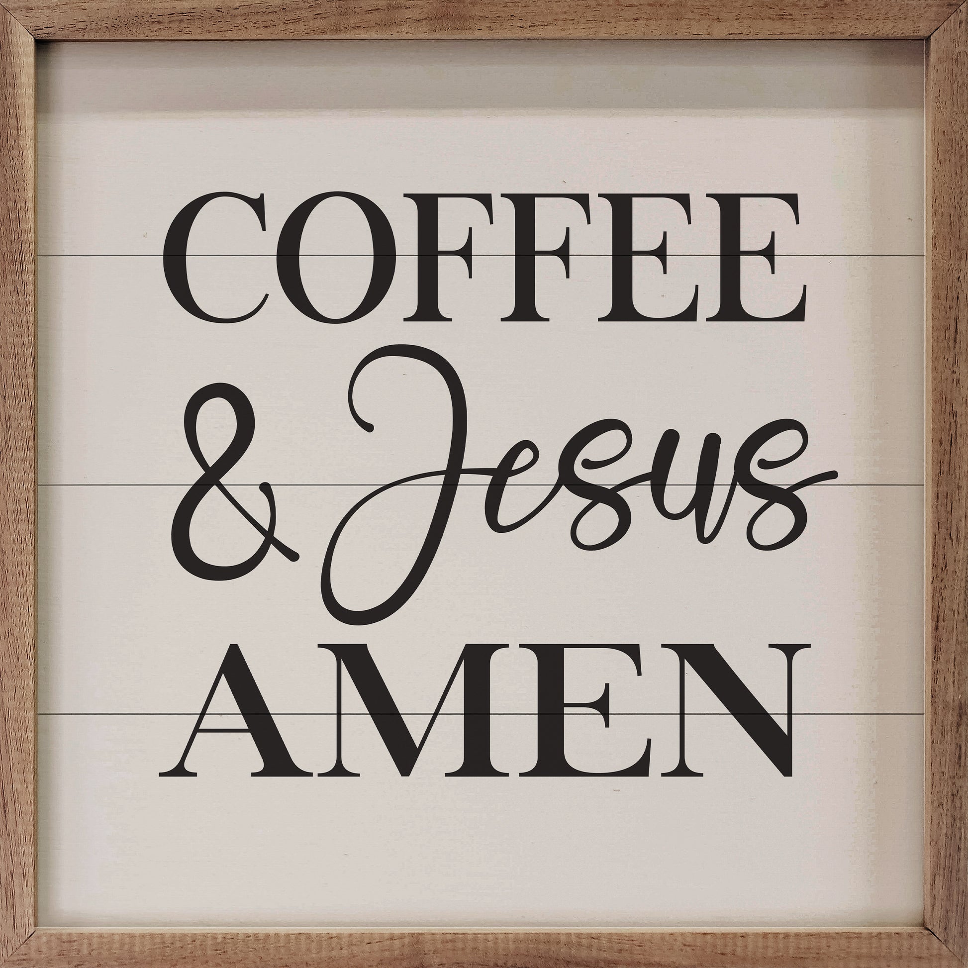 Coffee And Jesus Amen White image 0
