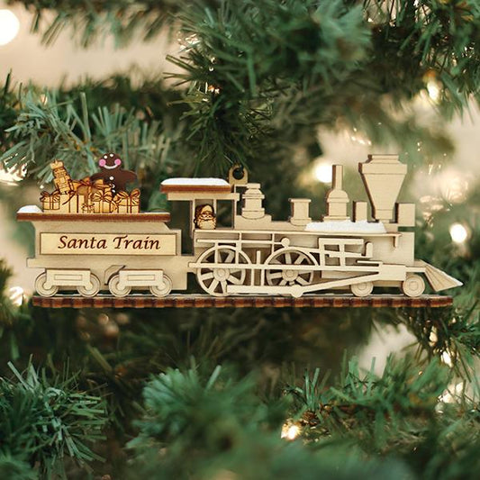 Santa Train Ornament