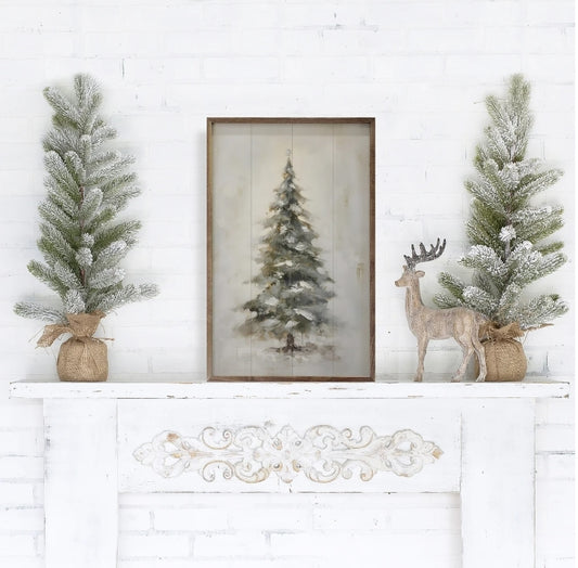 Pine Tree With Star By Petals Prints Designs image 0