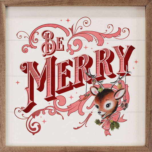 Pink Be Merry Deer White image 0