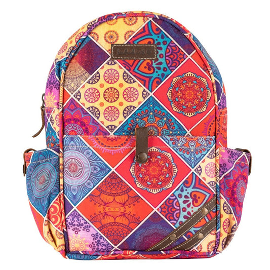 Cedar Up-cycled Canvas / Genuine Leather Backpack image 0