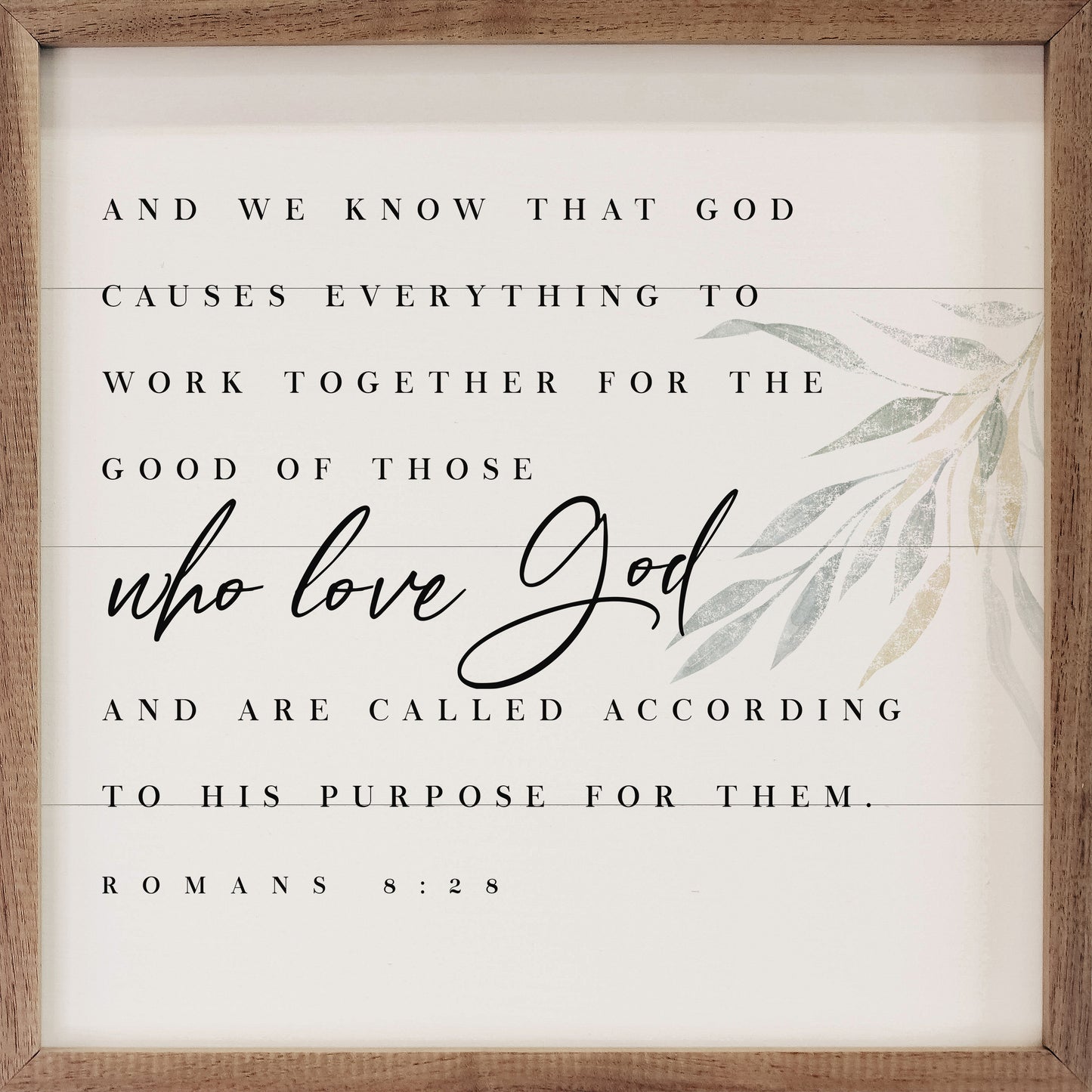 Romans 8:28 Greenery image 0