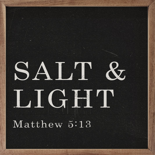 Salt And Light Matthew 5:13 Black image 0
