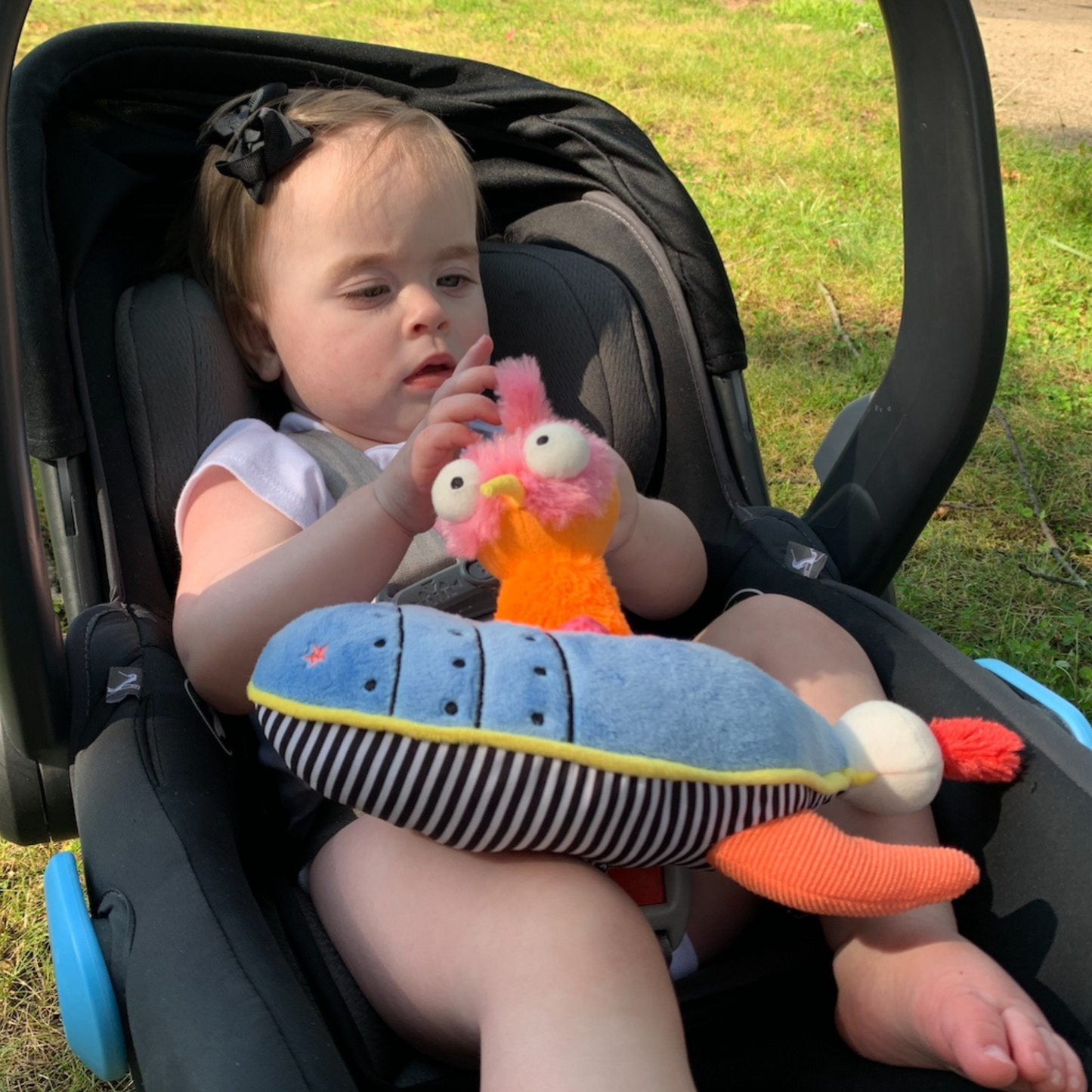 Ollie the Oddball Oddbird Rocket Ship Musical Pull Activity Toy