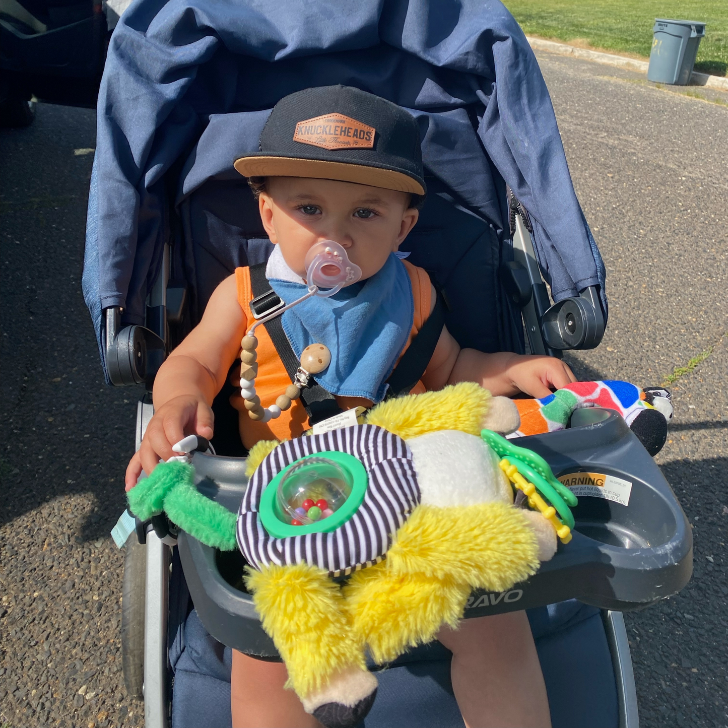 Marley the Horn Headed Monkey Spin Belly Hanging Activity Toy