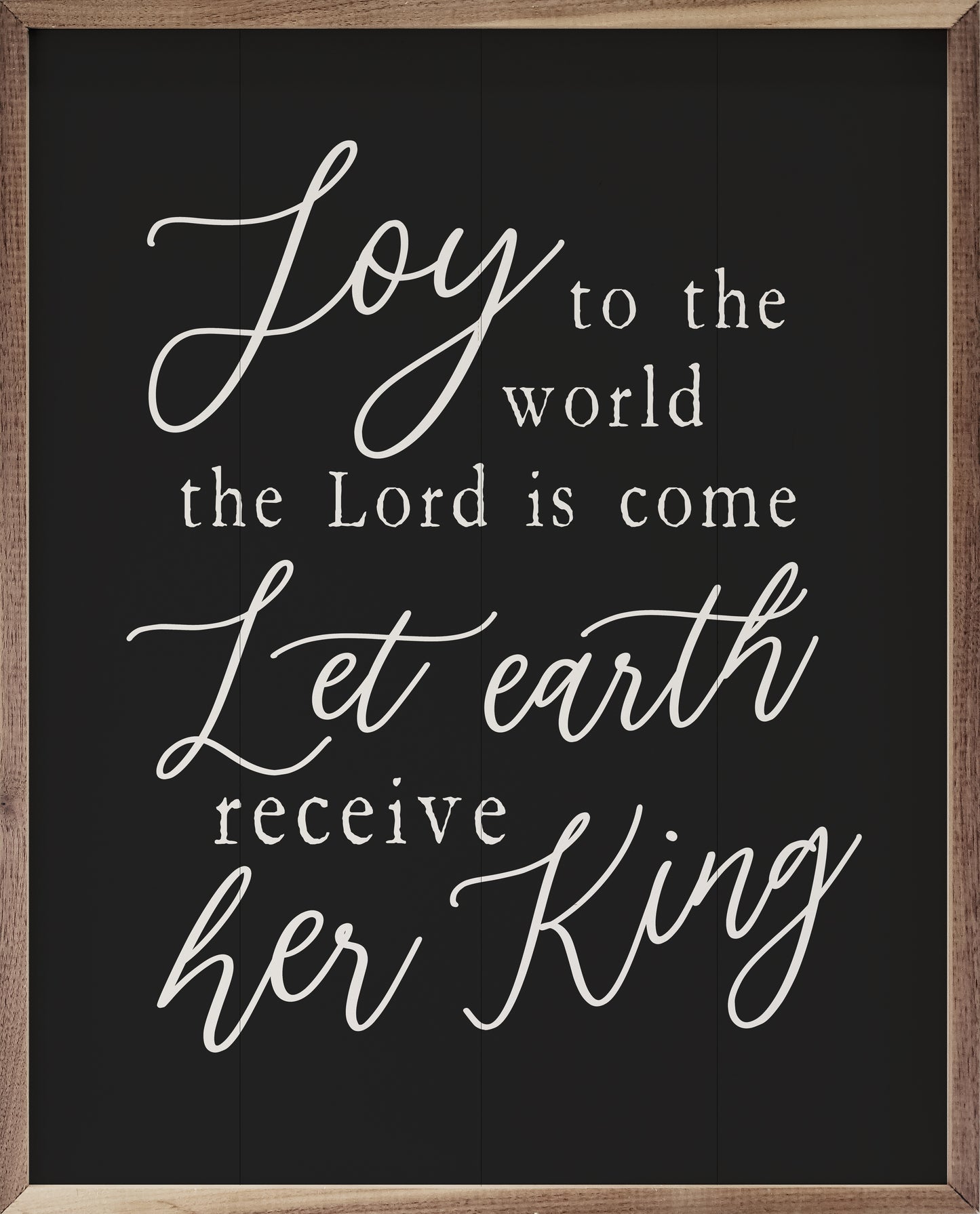 Joy To The World The Lord Is Come Black image 0