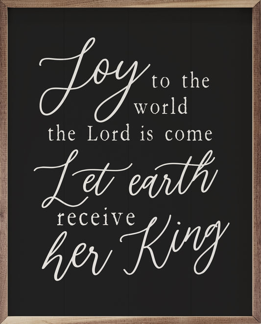 Joy To The World The Lord Is Come Black image 0