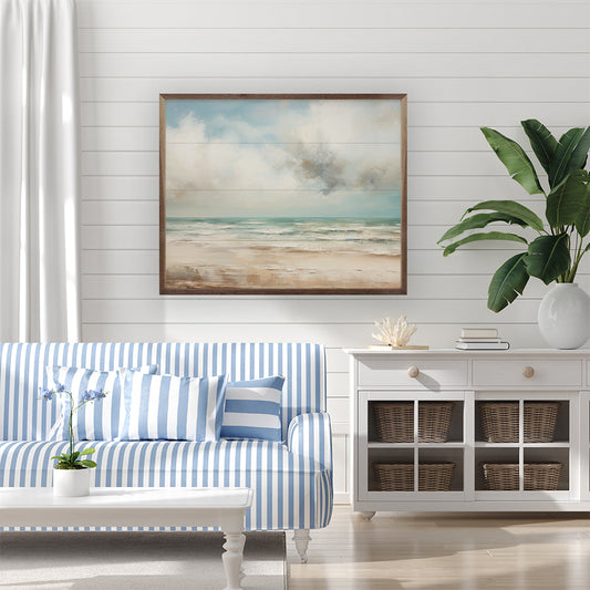 Cloudy Beach By Petals Prints Design image 0