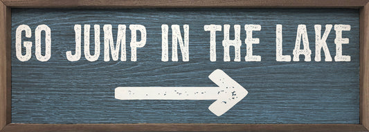 Go Jump In The Lake Arrow Blue image 0