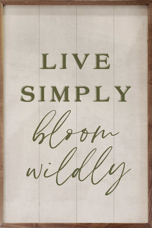 Live Simply Bloom Wildly White image 0