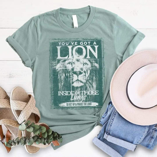 You've Got a Lion Inside of Those Lungs Tee image 0