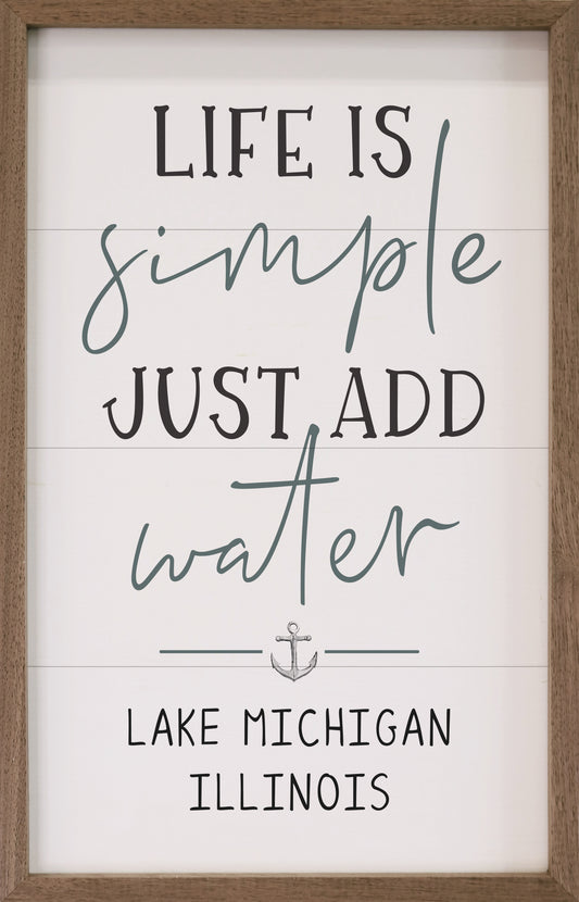 Just Add Water Personalized Lake State image 0