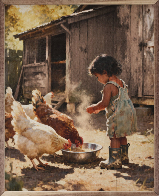 Feeding The Chickens