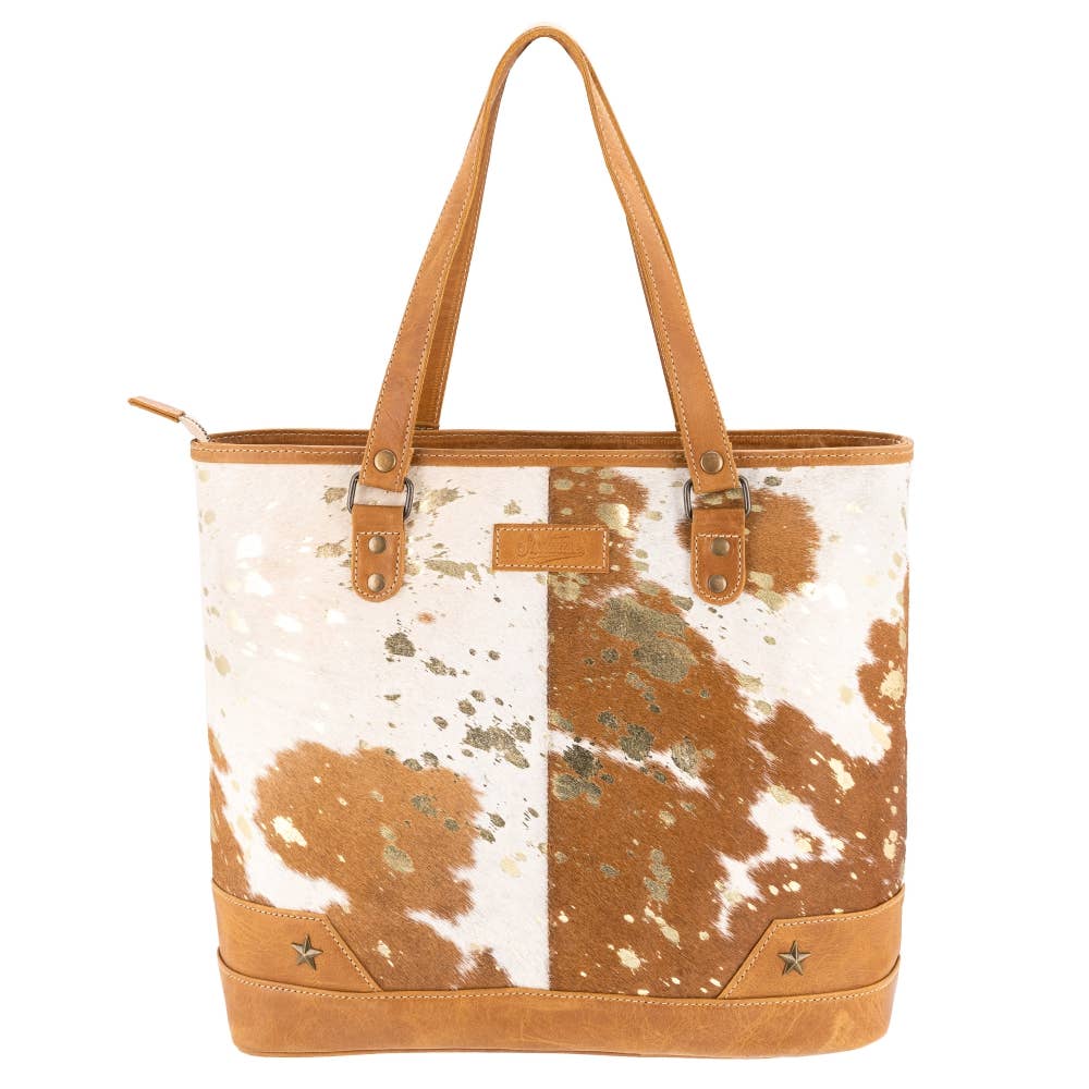 Genuine Leather Tote w/Laptop Compartment