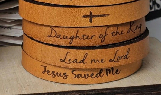 Lead Me Lord Thin Leather Bracelet image 0
