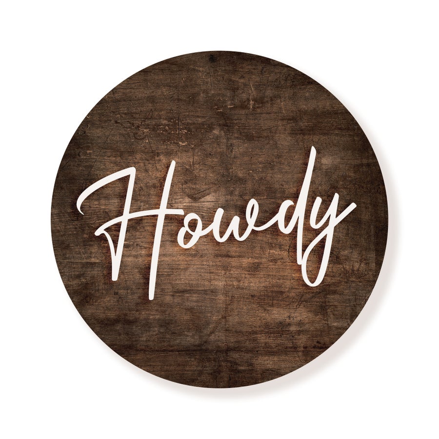 Howdy Brown Circle image 0