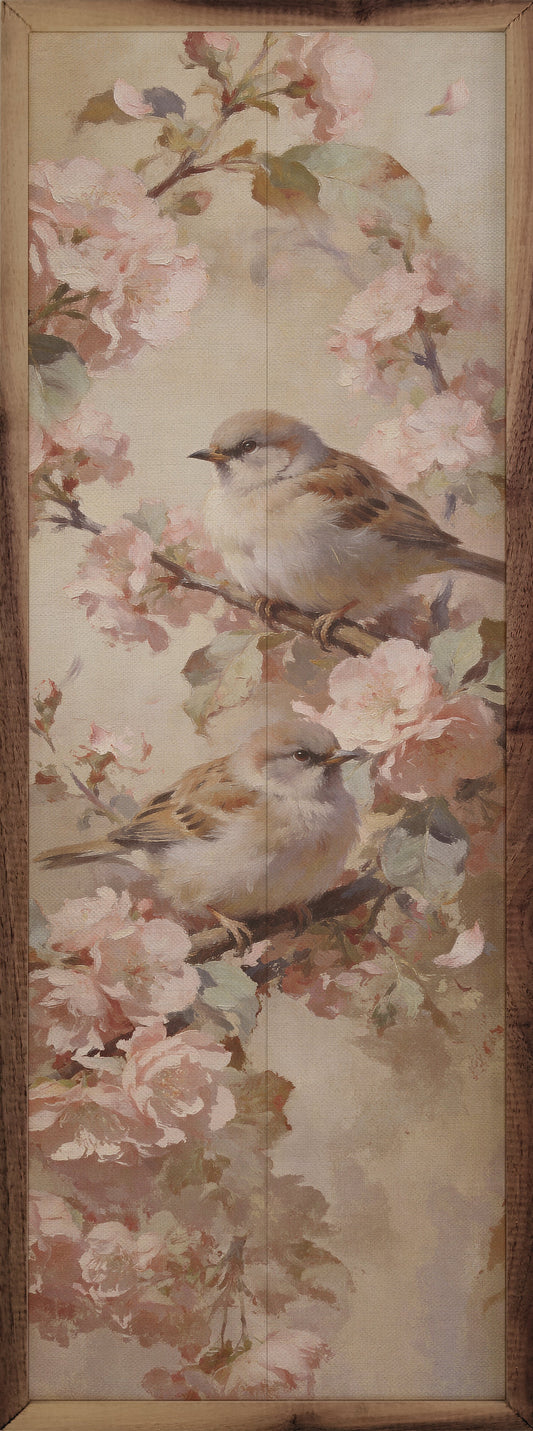 Birds Amongst Cherry Blossoms