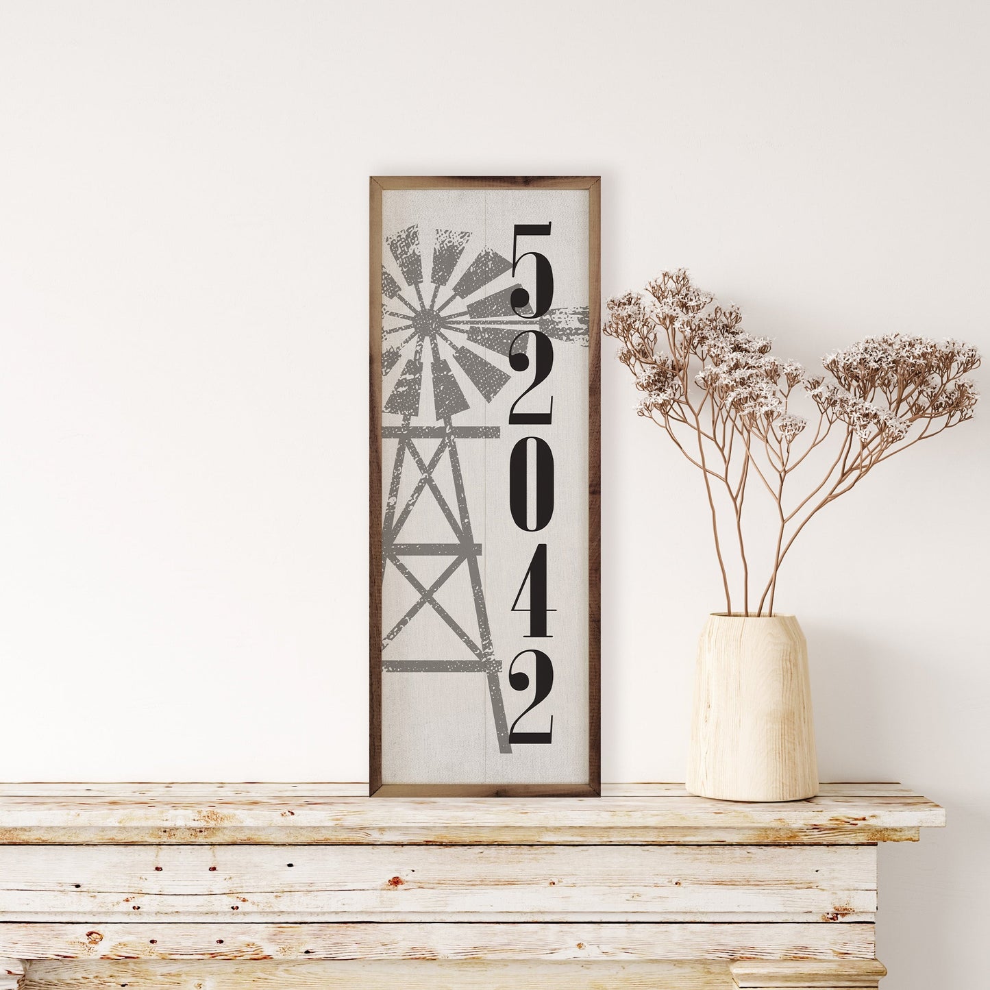 Windmill Personalized Zip White