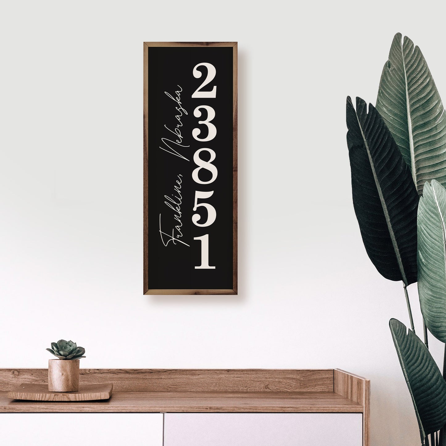 Vertical Personalized City State Zip