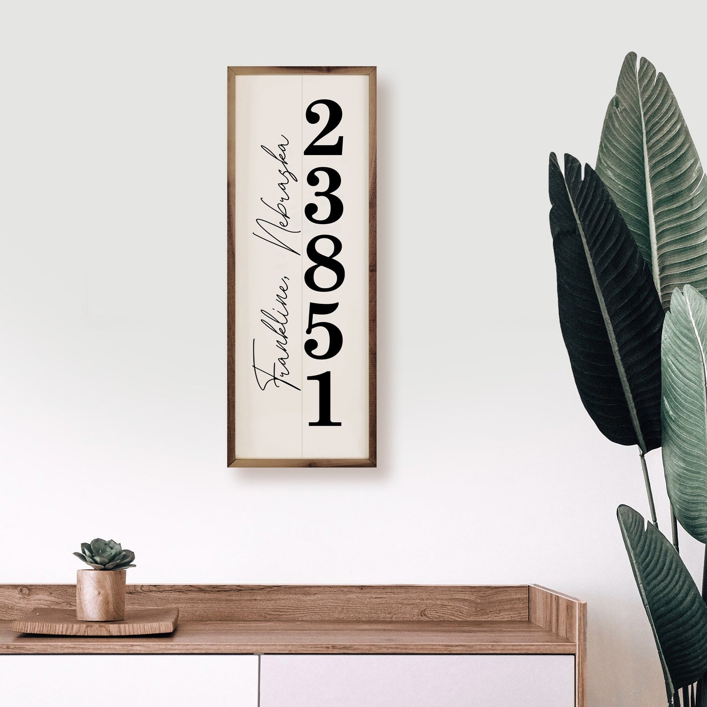 Vertical Personalized City State Zip