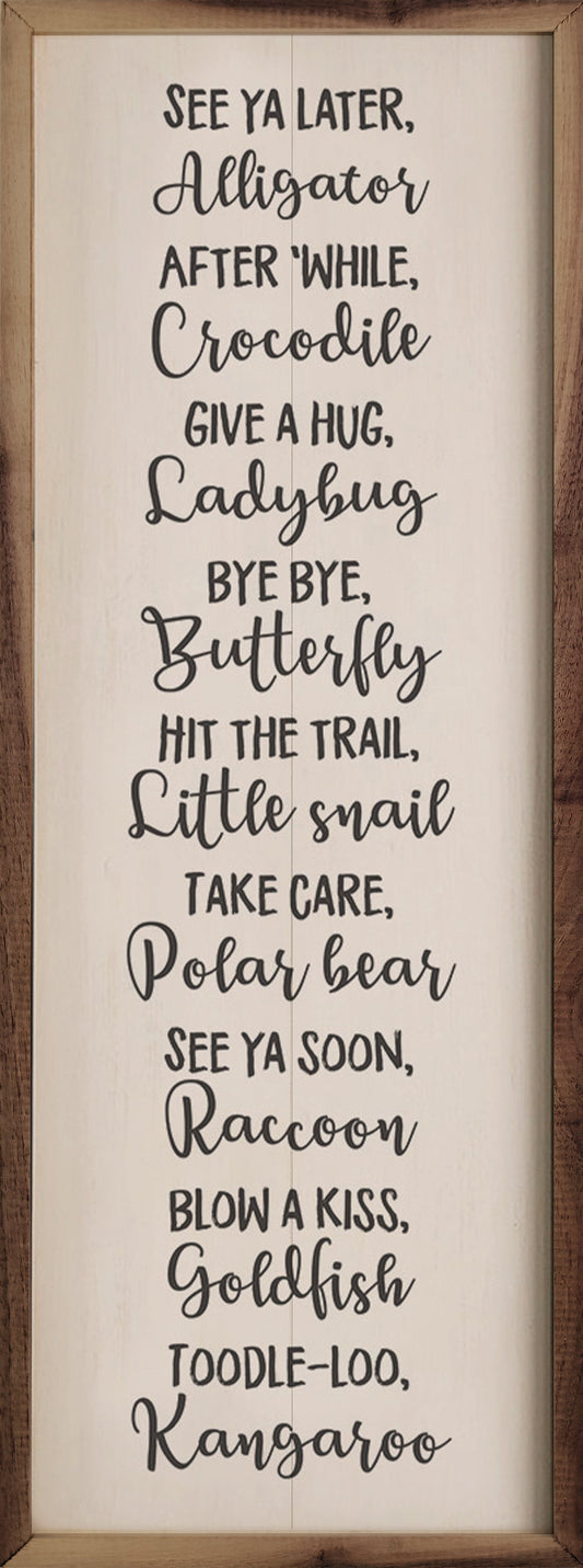 See Ya Later Alligator White