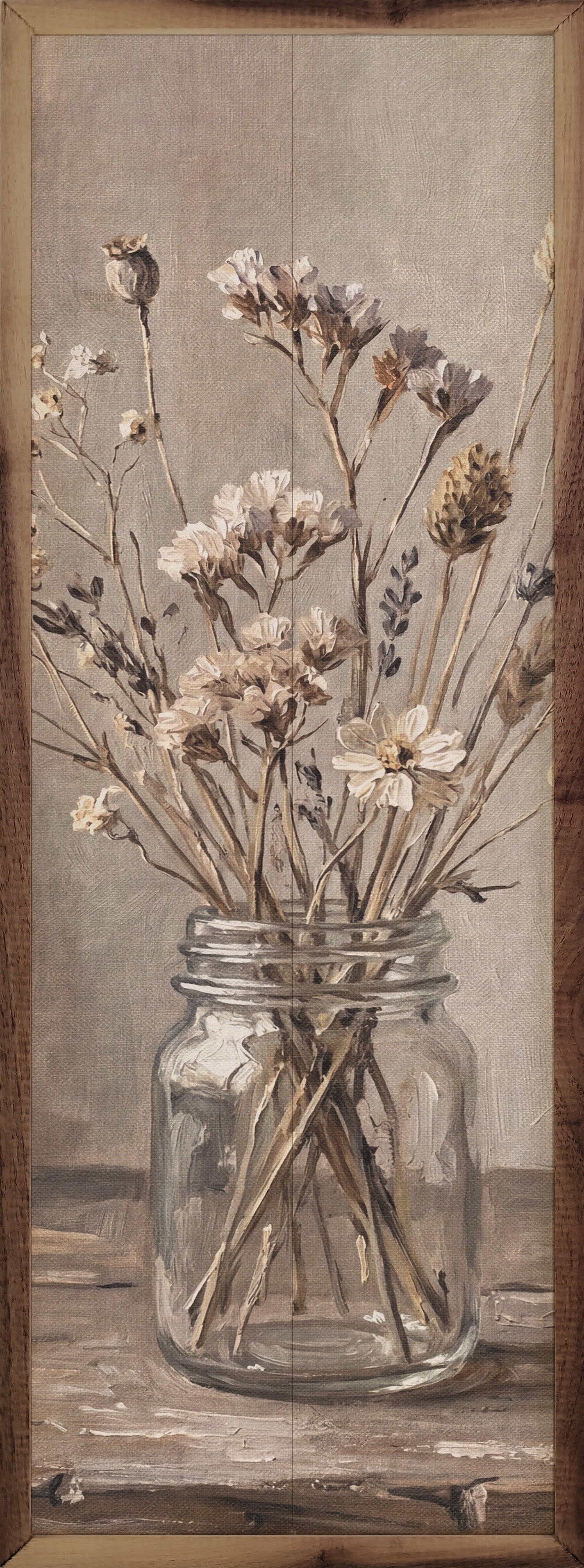 Wildflower Bouquet In Glass Jar