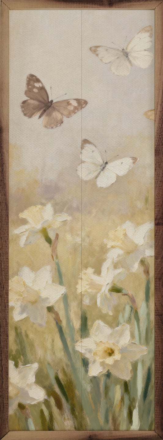 Butterflies Two White