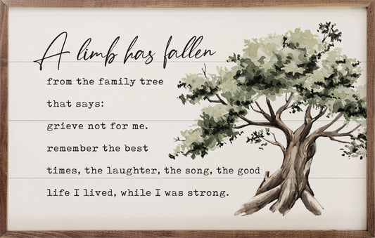 A Limb Has Fallen Tree White