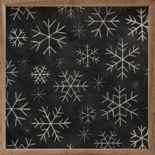 Christmas Chalk Pattern VI Snowflakes By Mary Urban image 0
