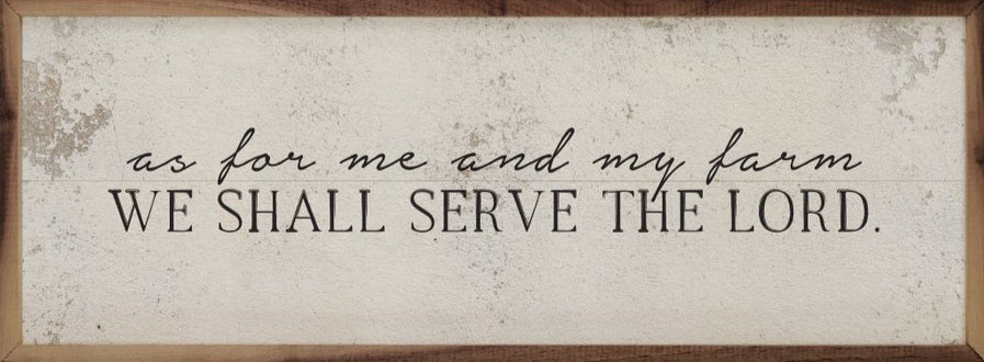 We Shall Serve The Lord White image 0