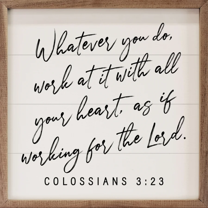 Whatever You Do Colossians 3:23 White image 0
