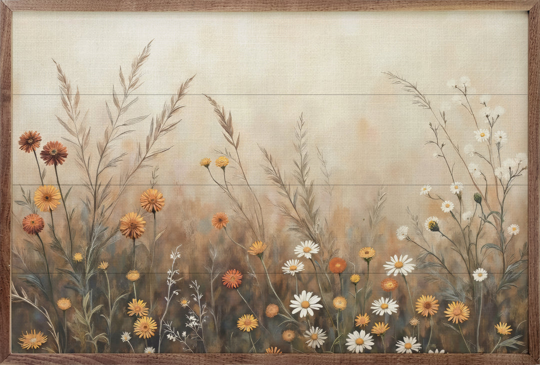 Fall Field With Mums And Daisies image 1