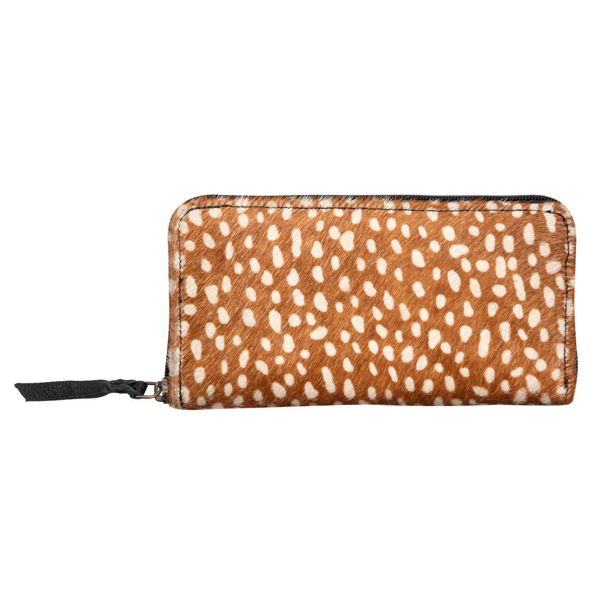 Deer Print Leather Wallet