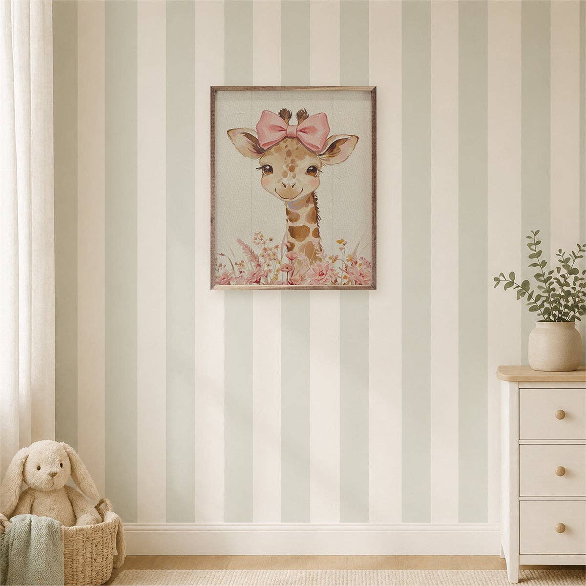 Floral Bow Giraffe: