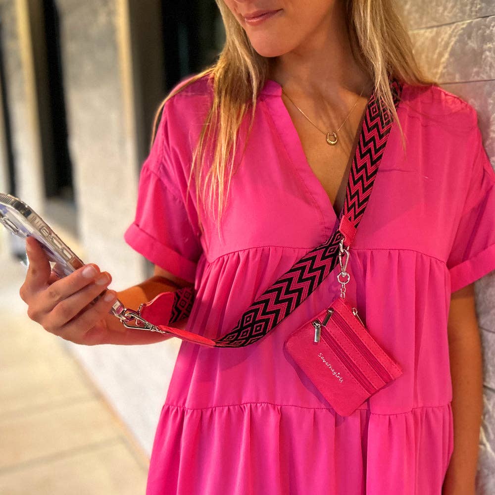 Clip & Go Strap w/Pouch Chevron/Diamond Collection